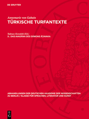 cover image of Das Avadāna des Dämons Āṭavaka